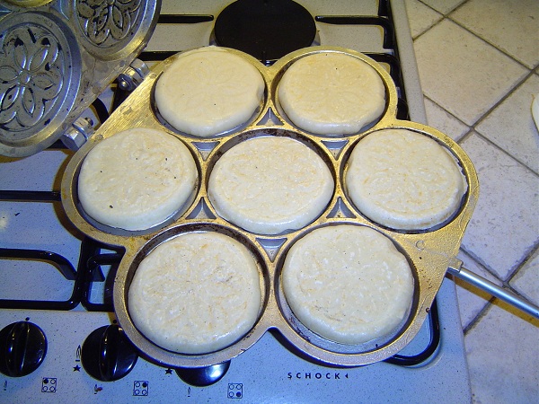 tigelle nello stampo